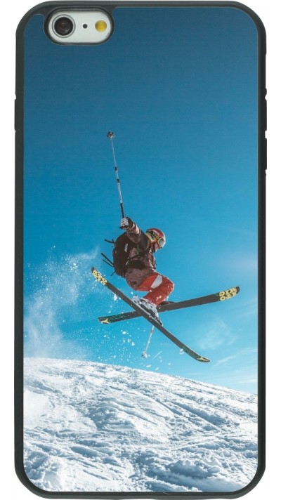 Coque iPhone 6 Plus / 6s Plus - Silicone rigide noir Winter 22 Ski Jump