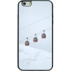 iPhone 6 Plus / 6s Plus Case Hülle - Silikon schwarz Winter 22 ski lift
