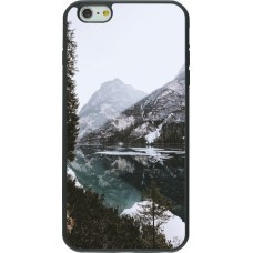 Coque iPhone 6 Plus / 6s Plus - Silicone rigide noir Winter 22 snowy mountain and lake