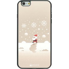 Coque iPhone 6 Plus / 6s Plus - Silicone rigide noir Noël 2023 Minimalist Santa