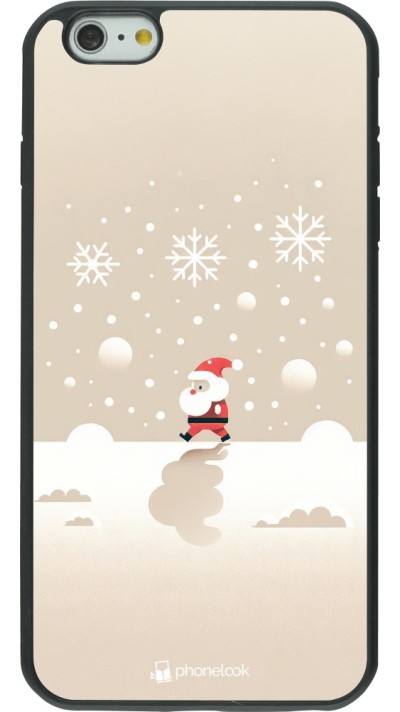 Coque iPhone 6 Plus / 6s Plus - Silicone rigide noir Noël 2023 Minimalist Santa