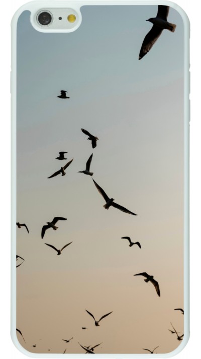 Coque iPhone 6 Plus / 6s Plus - Silicone rigide blanc Autumn 22 flying birds shadow