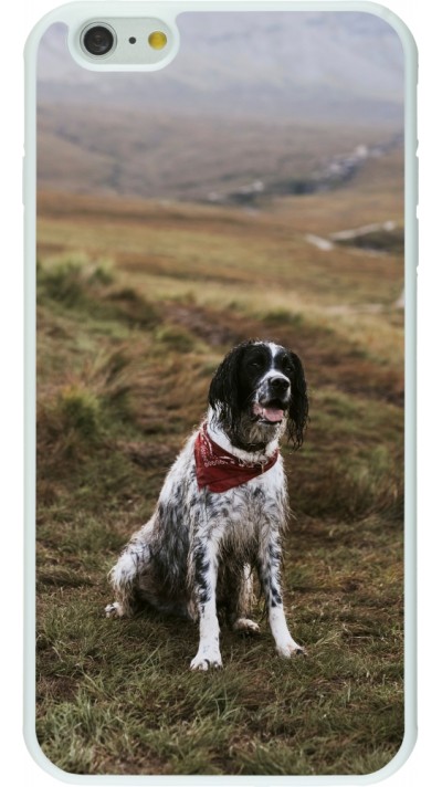 Coque iPhone 6 Plus / 6s Plus - Silicone rigide blanc Autumn 22 happy wet dog