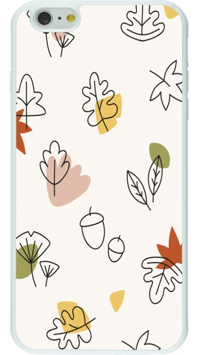 Coque iPhone 6 Plus / 6s Plus - Silicone rigide blanc Autumn 22 leaves