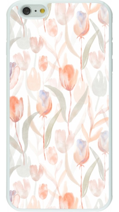 Coque iPhone 6 Plus / 6s Plus - Silicone rigide blanc Autumn 22 watercolor tulip