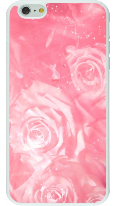 Coque iPhone 6 Plus / 6s Plus - Silicone rigide blanc Valentine 2023 bouquet de roses