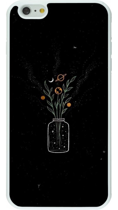 Coque iPhone 6 Plus / 6s Plus - Silicone rigide blanc Vase black