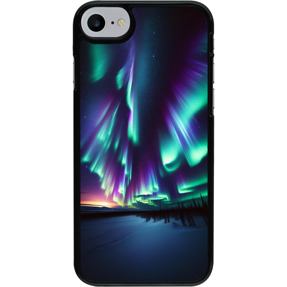 iPhone 7 / 8 / SE (2020, 2022) Case Hülle - Funkelndes Nordlicht
