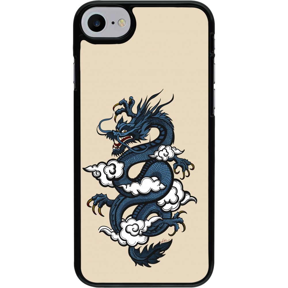 iPhone 7 / 8 / SE (2020, 2022) Case Hülle - Blue Dragon Tattoo