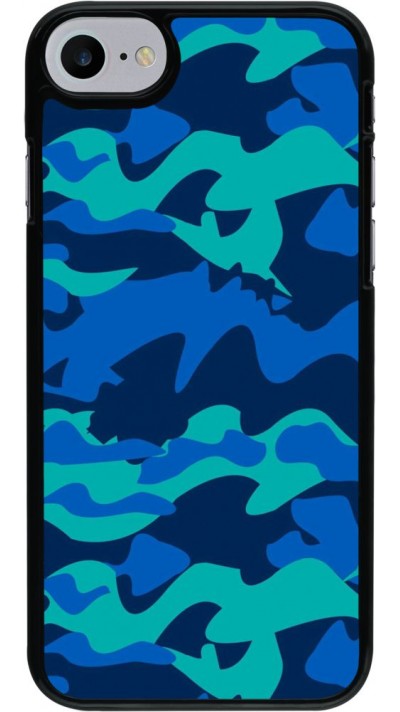 Coque iPhone 7 / 8 / SE (2020, 2022) - Camo Blue