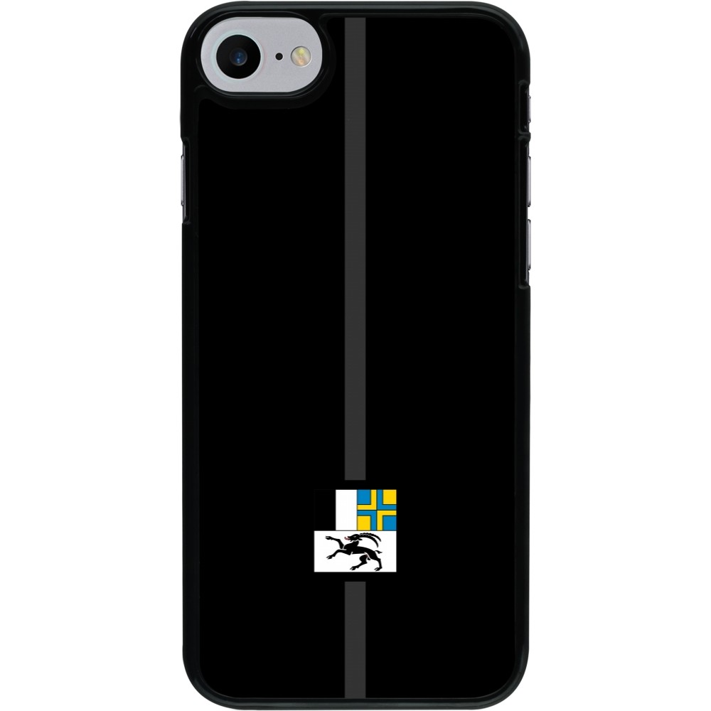 iPhone 7 / 8 / SE (2020, 2022) Case Hülle - Kanton GR schwarz
