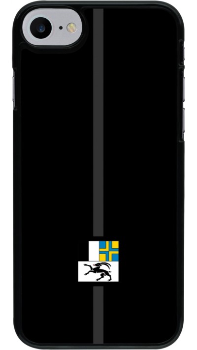iPhone 7 / 8 / SE (2020, 2022) Case Hülle - Kanton GR schwarz