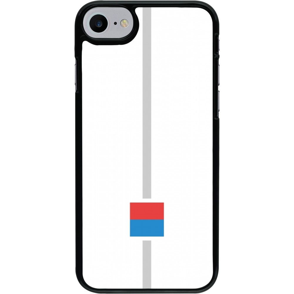 iPhone 7 / 8 / SE (2020, 2022) Case Hülle - Kanton TI weiss
