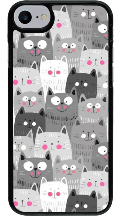 Coque iPhone 7 / 8 / SE (2020, 2022) - Chats gris troupeau