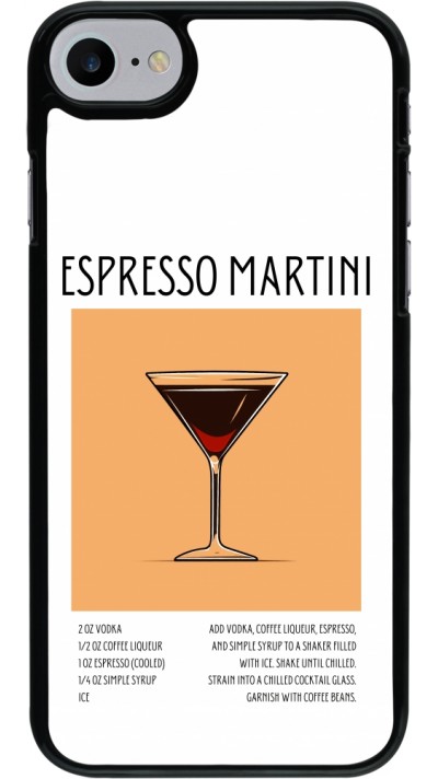 iPhone 7 / 8 / SE (2020, 2022) Case Hülle - Cocktail Rezept Espresso Martini