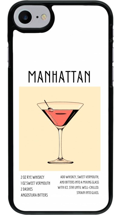 iPhone 7 / 8 / SE (2020, 2022) Case Hülle - Cocktail Rezept Manhattan