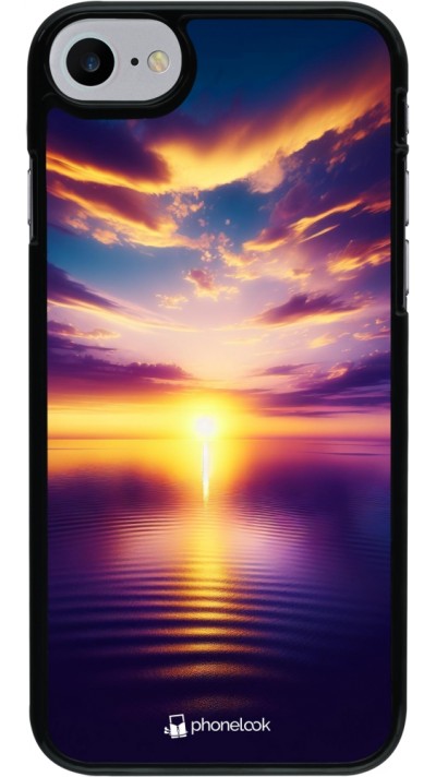 Coque iPhone 7 / 8 / SE (2020, 2022) - Coucher soleil jaune violet