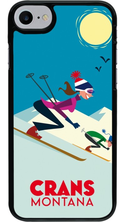 iPhone 7 / 8 / SE (2020, 2022) Case Hülle - Crans-Montana Ski Downhill