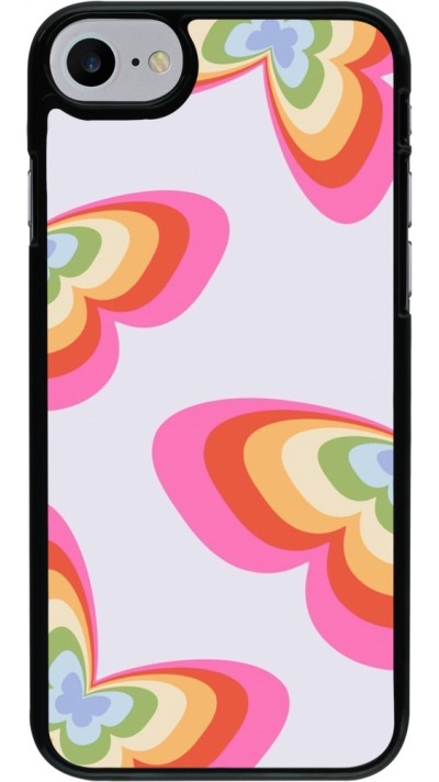 iPhone 7 / 8 / SE (2020, 2022) Case Hülle - Easter 2024 rainbow butterflies