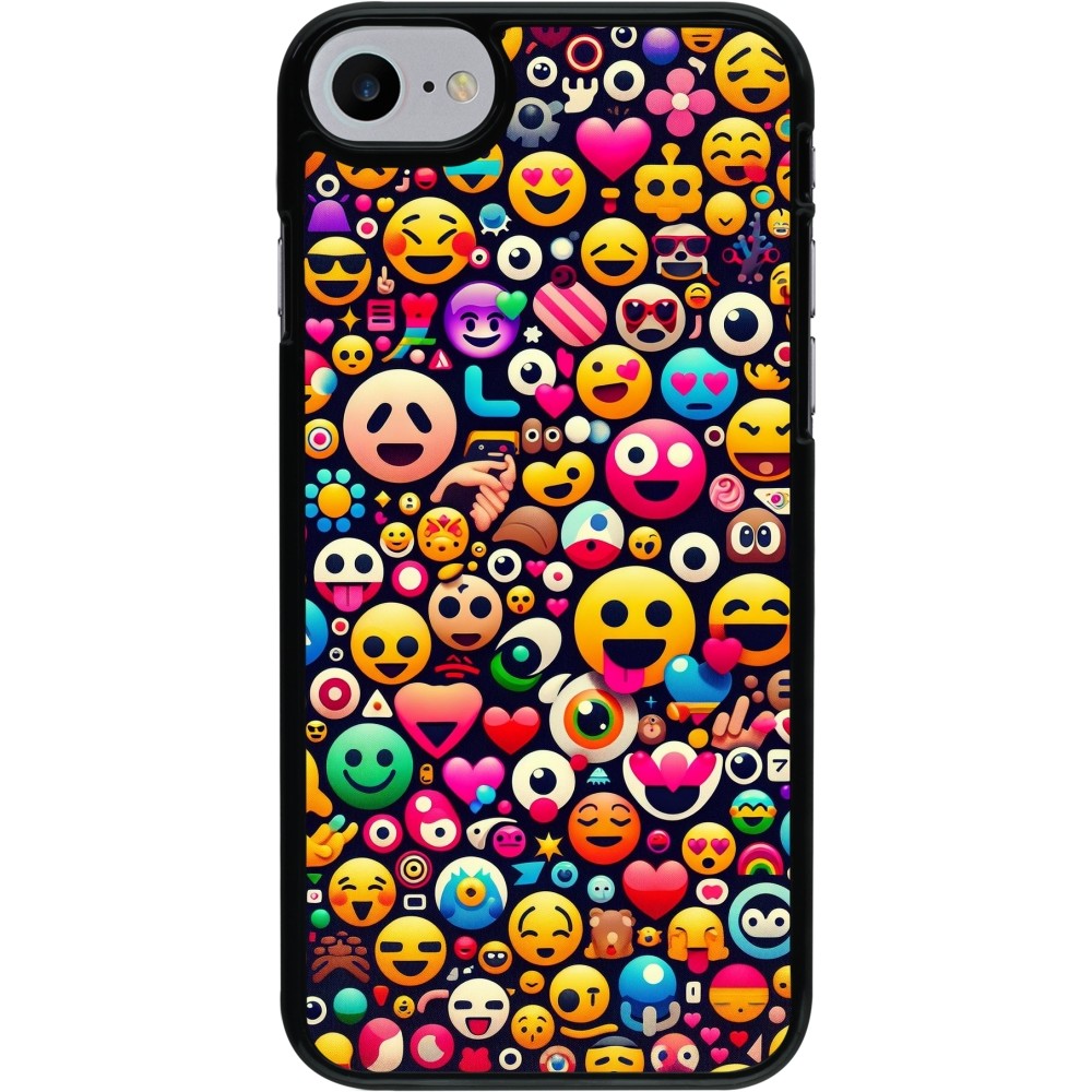 iPhone 7 / 8 / SE (2020, 2022) Case Hülle - Emoji Mix Farbe