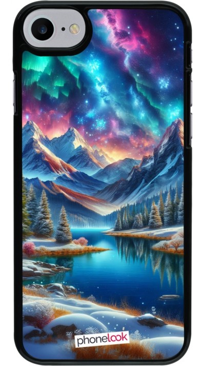 Coque iPhone 7 / 8 / SE (2020, 2022) - Fantasy Mountain Lake Sky Stars