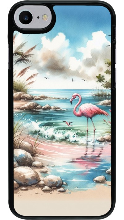 iPhone 7 / 8 / SE (2020, 2022) Case Hülle - Flamingo Aquarell