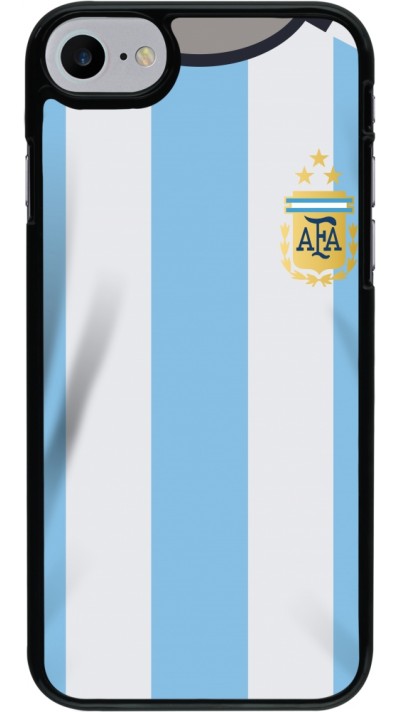Coque iPhone 7 / 8 / SE (2020, 2022) - Maillot de football Argentine 2022 personnalisable