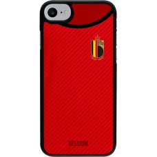 Coque iPhone 7 / 8 / SE (2020, 2022) - Maillot de football Belgique 2022 personnalisable