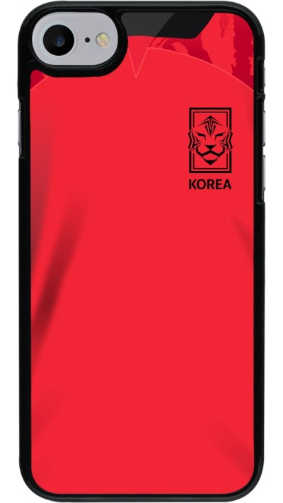 Coque iPhone 7 / 8 / SE (2020, 2022) - Maillot de football Corée du Sud 2022 personnalisable