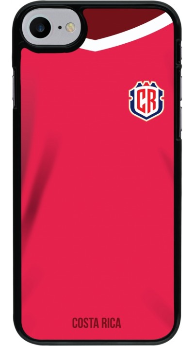 Coque iPhone 7 / 8 / SE (2020, 2022) - Maillot de football Costa Rica 2022 personnalisable