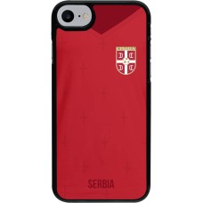 Coque iPhone 7 / 8 / SE (2020, 2022) - Maillot de football Serbie 2022 personnalisable