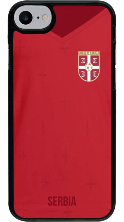 Coque iPhone 7 / 8 / SE (2020, 2022) - Maillot de football Serbie 2022 personnalisable