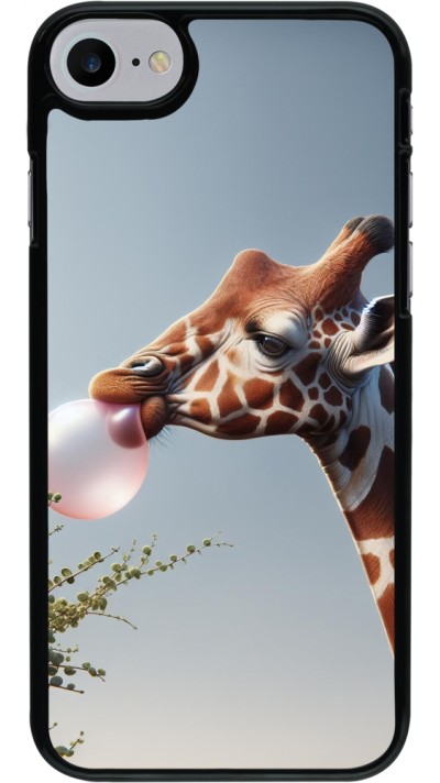 iPhone 7 / 8 / SE (2020, 2022) Case Hülle - Giraffe mit Blase