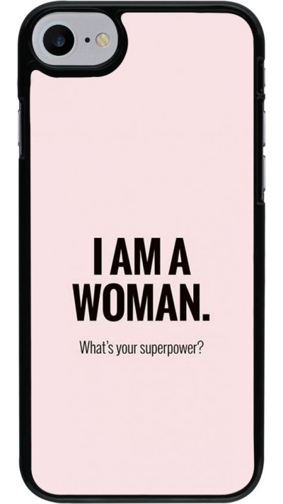 Coque iPhone 7 / 8 / SE (2020, 2022) - I am a woman