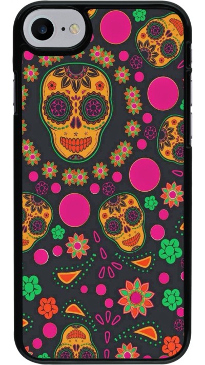 iPhone 7 / 8 / SE (2020, 2022) Case Hülle - Halloween 22 colorful mexican skulls