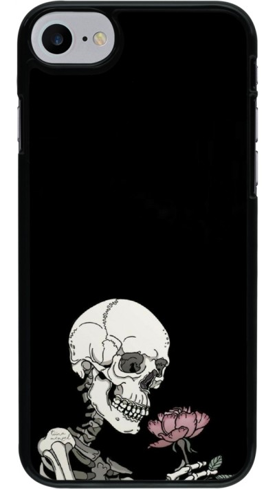 Coque iPhone 7 / 8 / SE (2020, 2022) - Halloween 2023 rose and skeleton