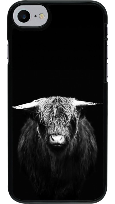 Coque iPhone 7 / 8 / SE (2020, 2022) - Highland calf black