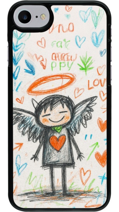 iPhone 7 / 8 / SE (2020, 2022) Case Hülle - Little Angel Sketch Love