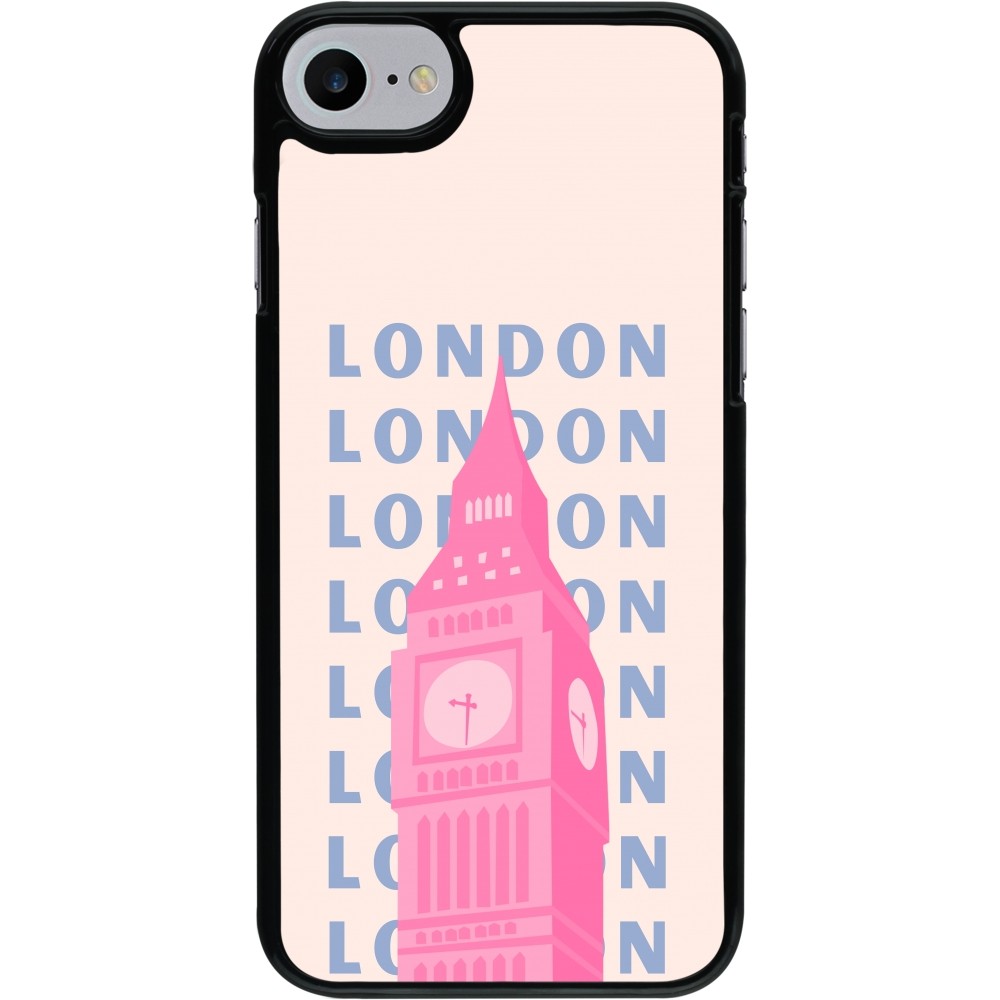 iPhone 7 / 8 / SE (2020, 2022) Case Hülle - London Pink Print