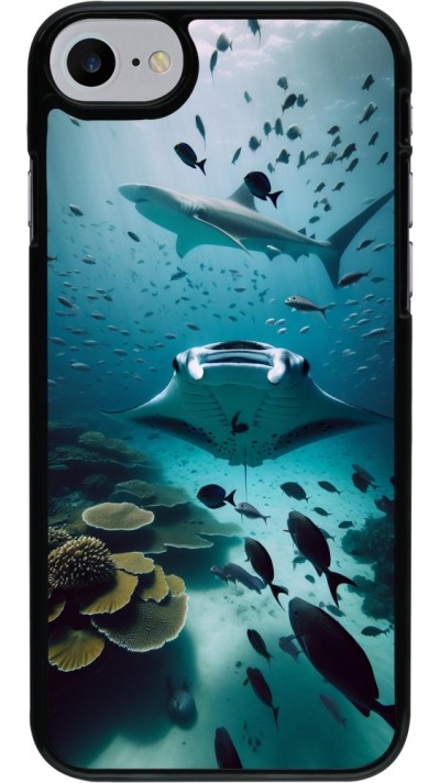 Coque iPhone 7 / 8 / SE (2020, 2022) - Manta Lagon Nettoyage