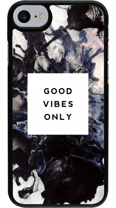 Coque iPhone 7 / 8 / SE (2020, 2022) - Marble Good Vibes Only