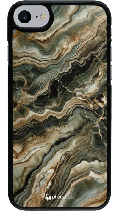 iPhone 7 / 8 / SE (2020, 2022) Case Hülle - Oliv Marmor