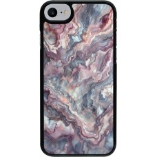 iPhone 7 / 8 / SE (2020, 2022) Case Hülle - Violetter silberner Marmor