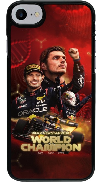 Coque iPhone 7 / 8 / SE (2020, 2022) - Max Verstappen Champion 2023