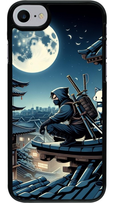 Coque iPhone 7 / 8 / SE (2020, 2022) - Ninja sous la lune