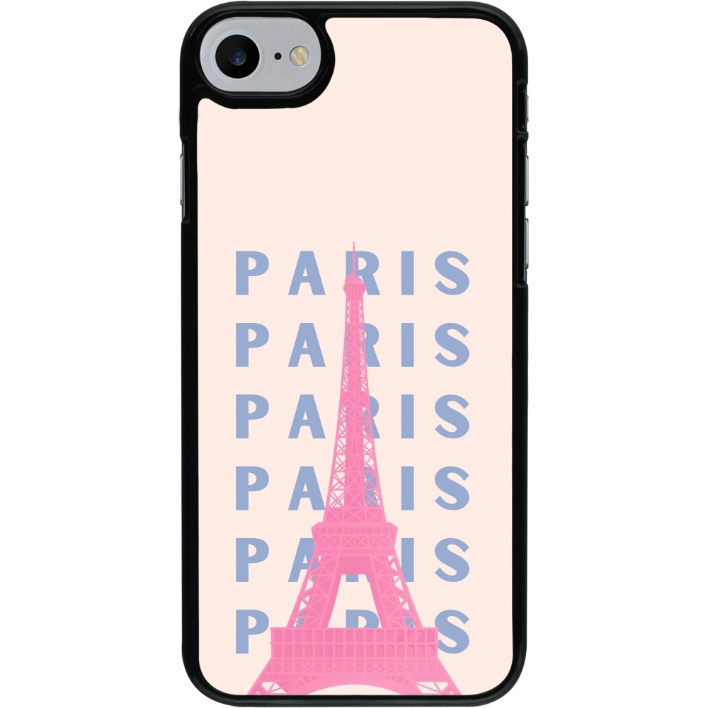 iPhone 7 / 8 / SE (2020, 2022) Case Hülle - Paris Pink Print