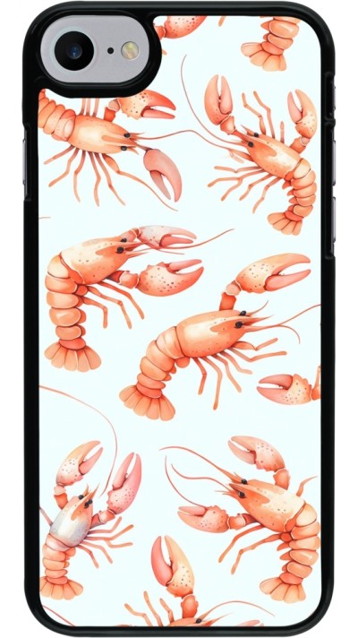 iPhone 7 / 8 / SE (2020, 2022) Case Hülle - Muster von pastellfarbenen Hummern