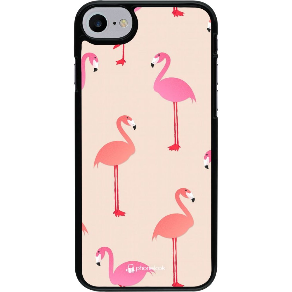 Coque iPhone 7 / 8 / SE (2020, 2022) - Pink Flamingos Pattern