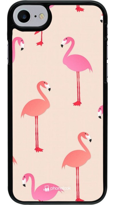 Coque iPhone 7 / 8 / SE (2020, 2022) - Pink Flamingos Pattern