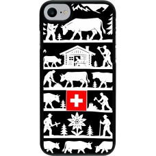Coque iPhone 7 / 8 / SE (2020, 2022) - Poya Suisse 1 noir